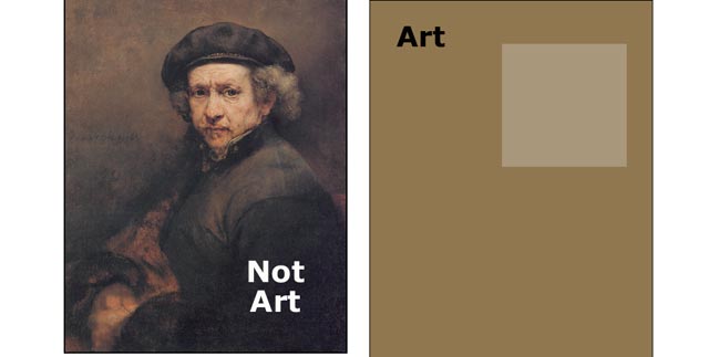 art and not art